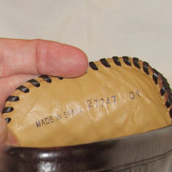 Mezlan Brown Genuine Crocodile Loafers/Moccasins Size 12 Made in Spain EUC - Picture 12 of 13